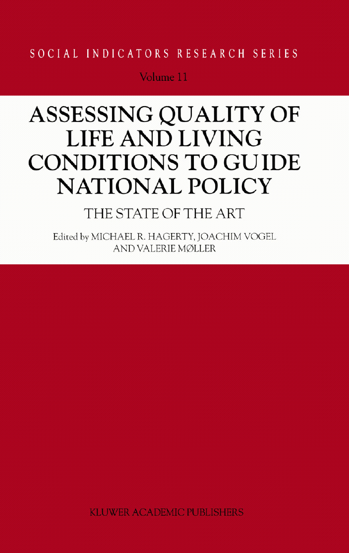 Cover image for Assessing Quality of Life and Living Conditions to Guide National Policy: The State of the Art